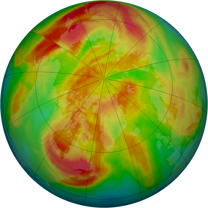 Arctic ozone map for 23 March 2002
